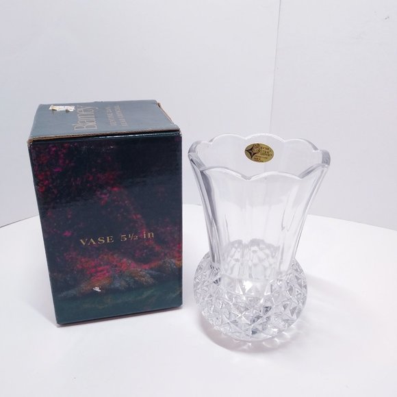 VTG 24% GENUINE CRYSTAL JAM JAR VASE CORDIAL GLASS - Picture 4 of 10